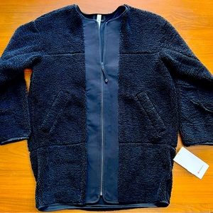 Lululemon collarless textured fleece full zip - brand new with tags. Size 6